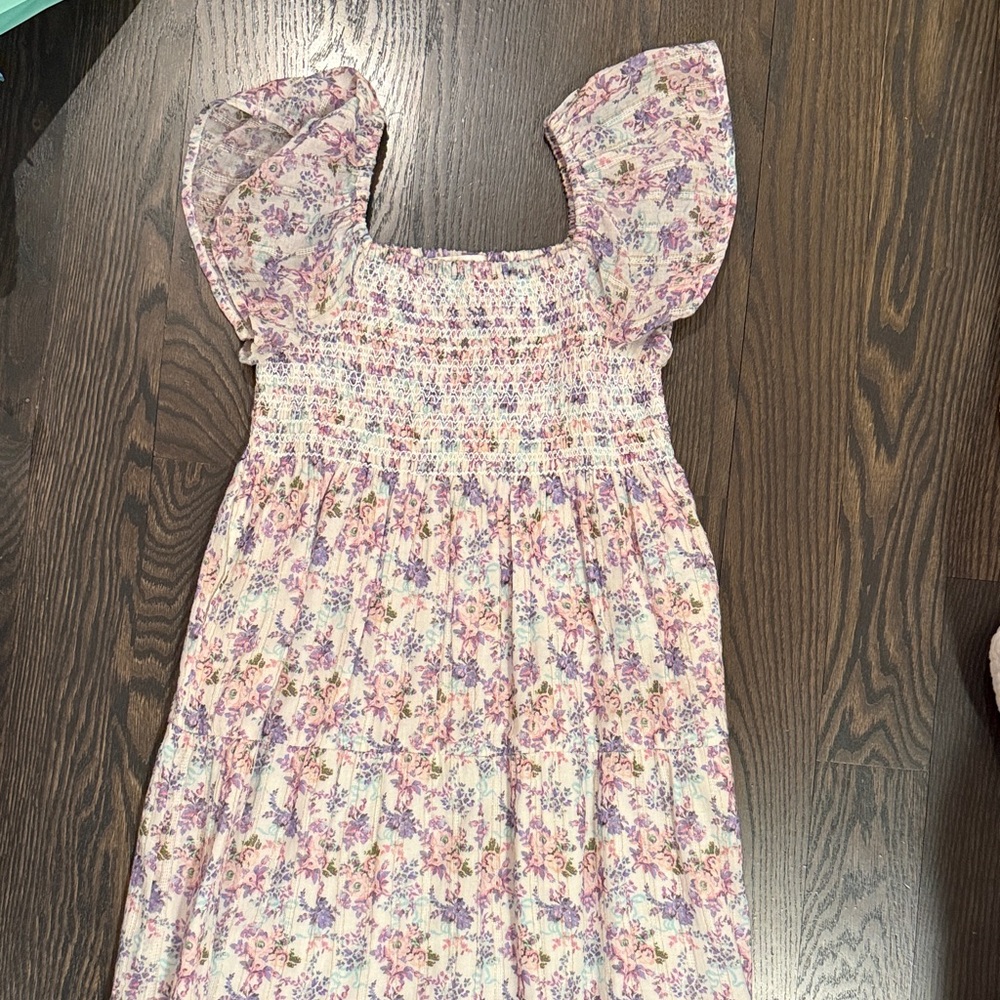 LoveShackFancy Girls Flower Maxi Dress